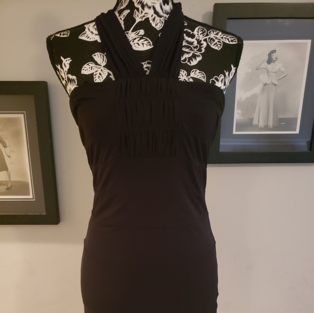 Bcbg black mini strapless
